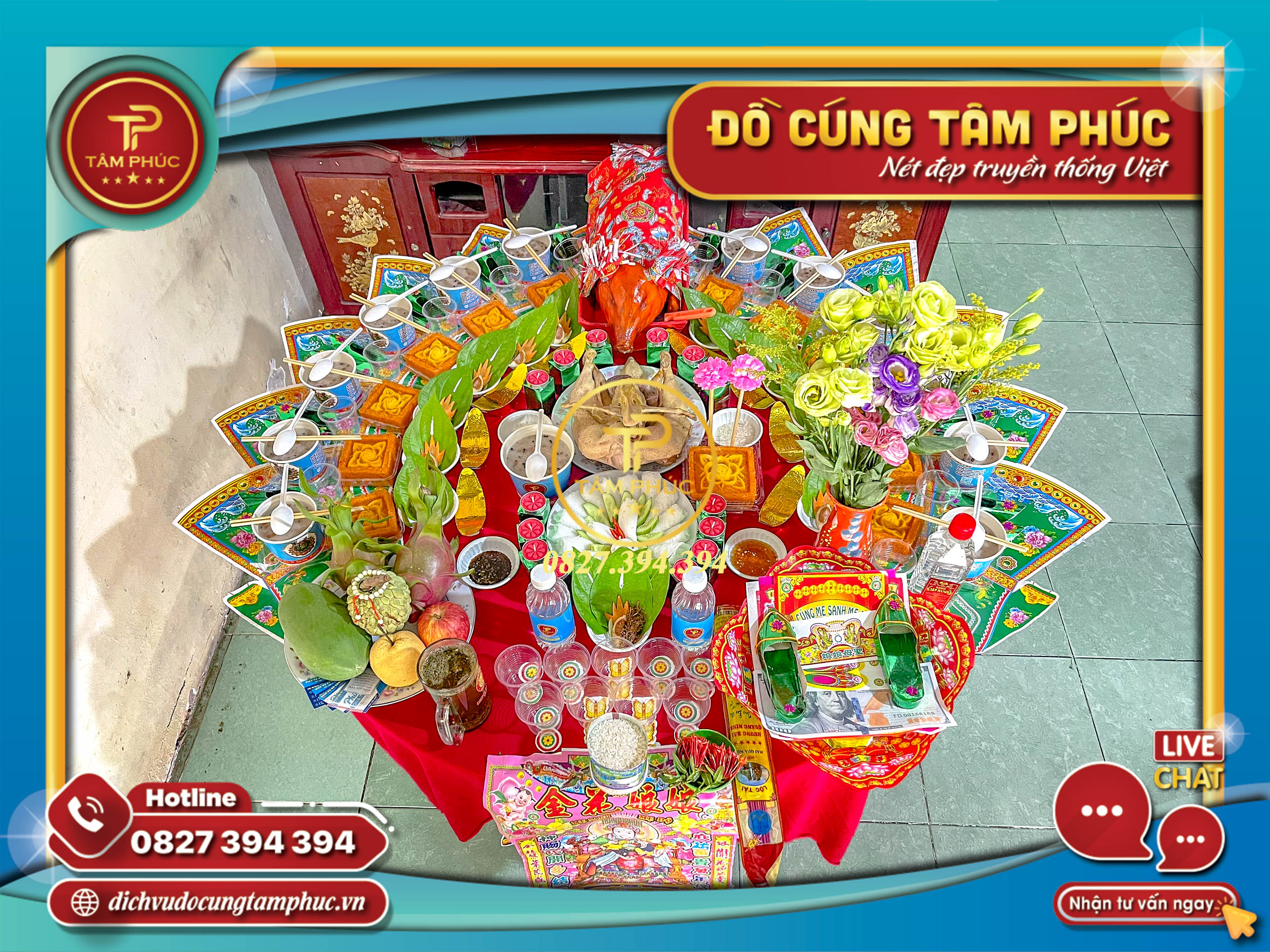 Mâm cúng thôi nôi cho các bé yêu trọn gói.